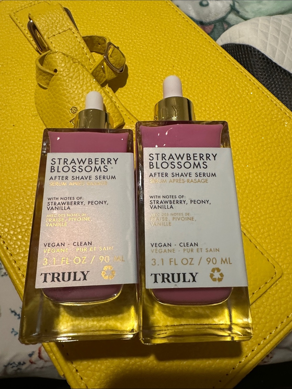 TRULY Strawberry Blossoms After Shave Serum - Pink and Gold Accents